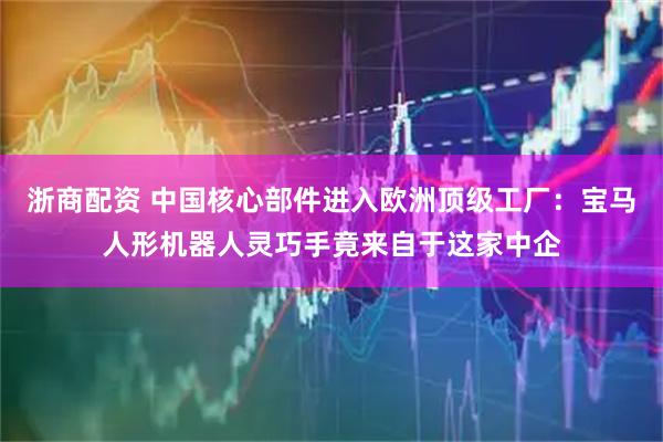 浙商配资 中国核心部件进入欧洲顶级工厂：宝马人形机器人灵巧手竟来自于这家中企